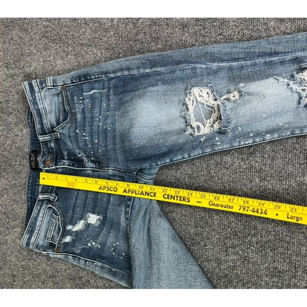 Judy Blue Womens Jeans Boyfriend Fit Distressed Ripped Stretch Size 11/30 - Picture 6 of 9